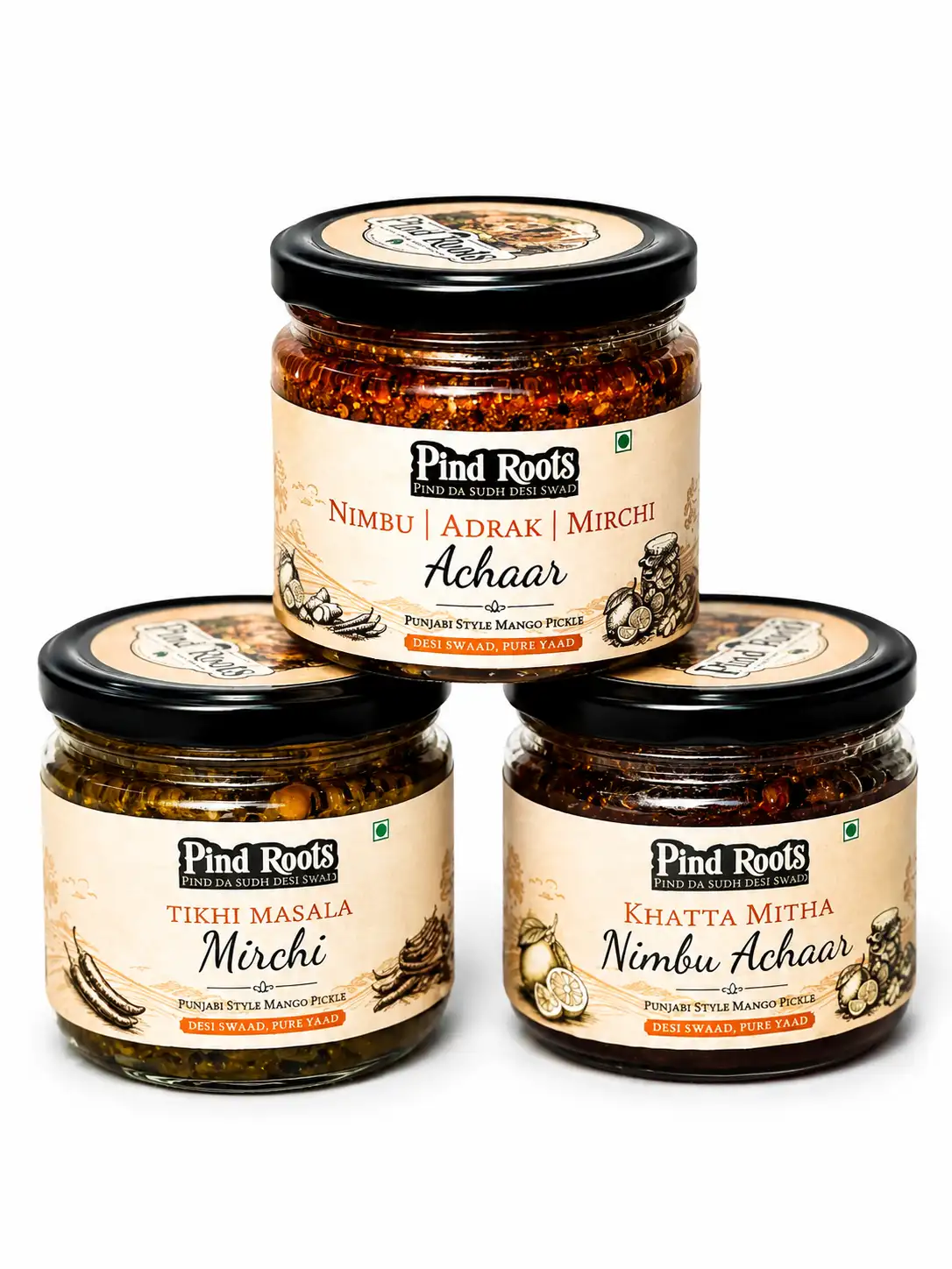 Nimbu_adrak_mirchi_achar-Tikhia-masala_mirchi_Khatta_mitha_nimbu_achar
